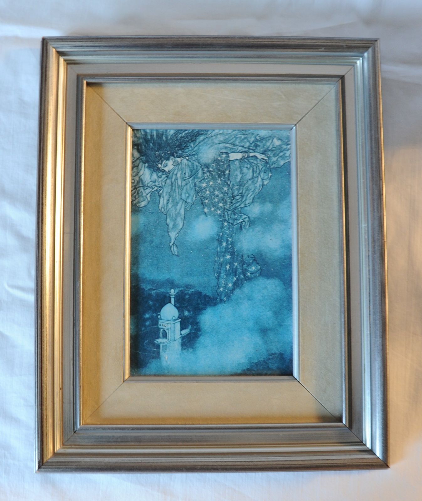 Vintage Framed Reproduction From Omar Khayyam's Rubaiyat photo Art
