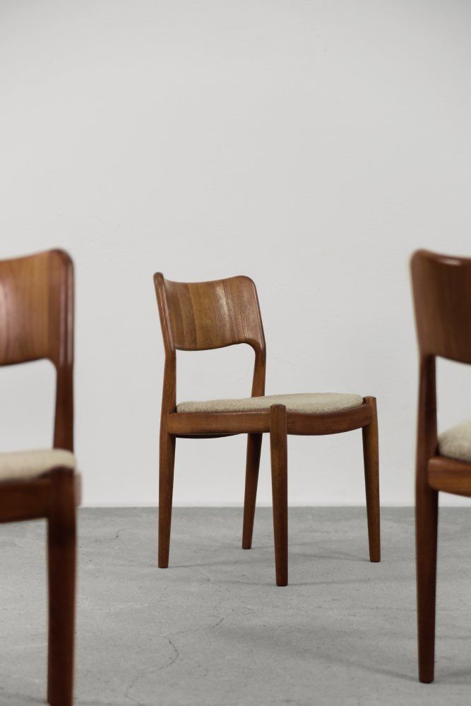 Furniture Mid Century Modern Danish Teak Dining Chairs From Glostrup Møbelfabrik, 1960s, Set Of 4 photo