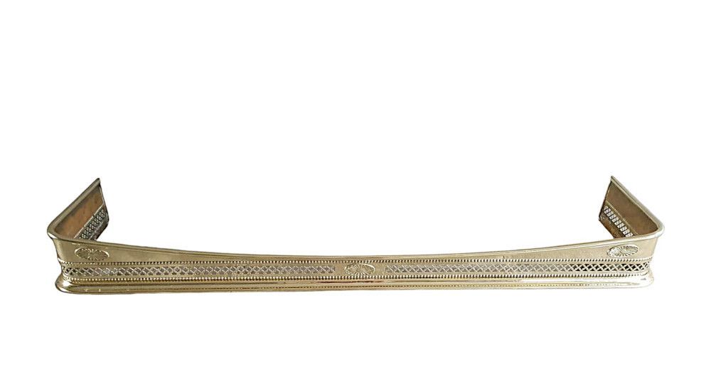 A Fine 19th Century Polished Brass Fender photo for sale