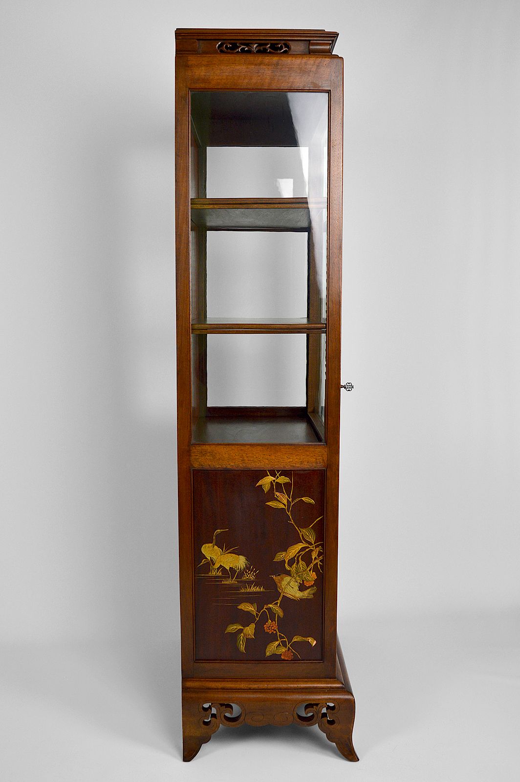 Japanese Showcase With Inlaid Panels, Attributed To Perret And Vibert, Circa 1880 photo Furniture