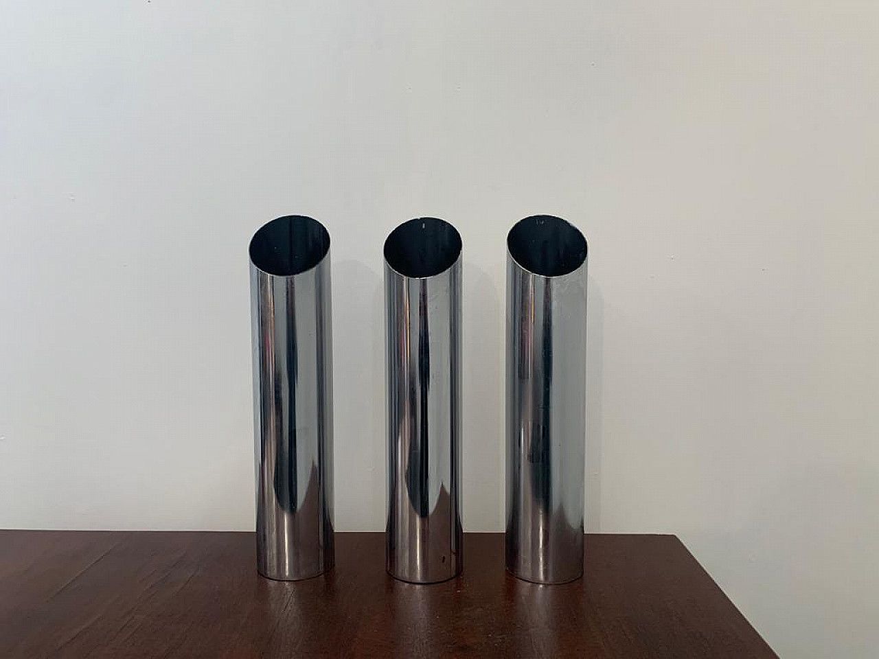 3 Steel Umbrella Stands, 1970s photo furniture