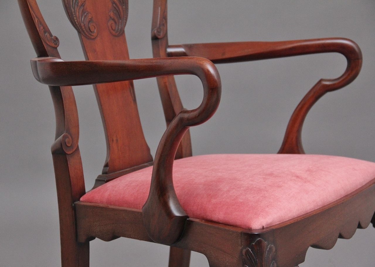 photo for sale Set Of Eight 19th Century Mahogany Dining Chairs
