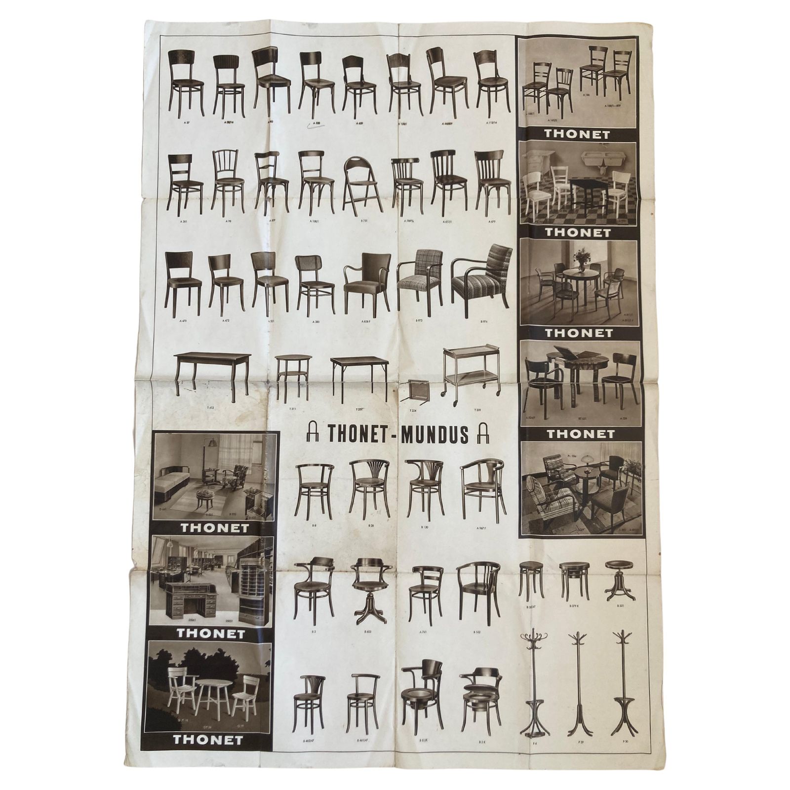 Big Old Thonet Furniture Poster   1920s