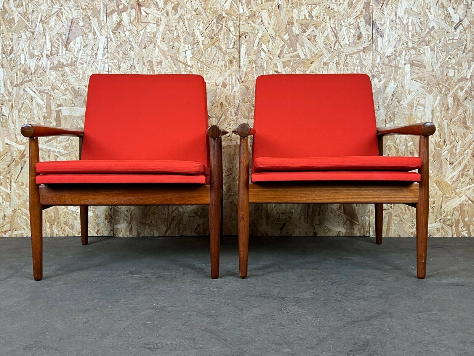 2x 60s 70s Teak Easy Chair Kai Lyngfeld Larsen Søborg Møbler Danish 60s photo Furniture