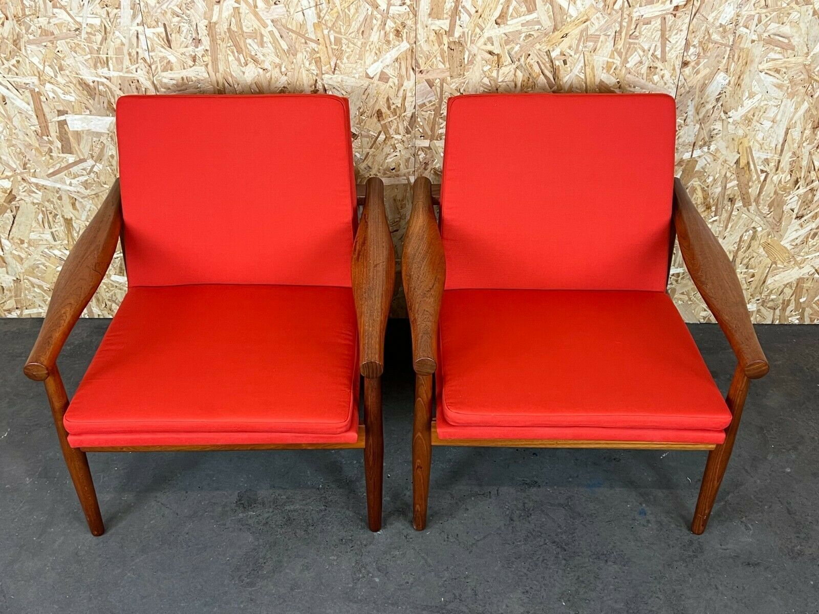 2x 60s 70s Teak Easy Chair Kai Lyngfeld Larsen Søborg Møbler Danish 60s photo 4942.0