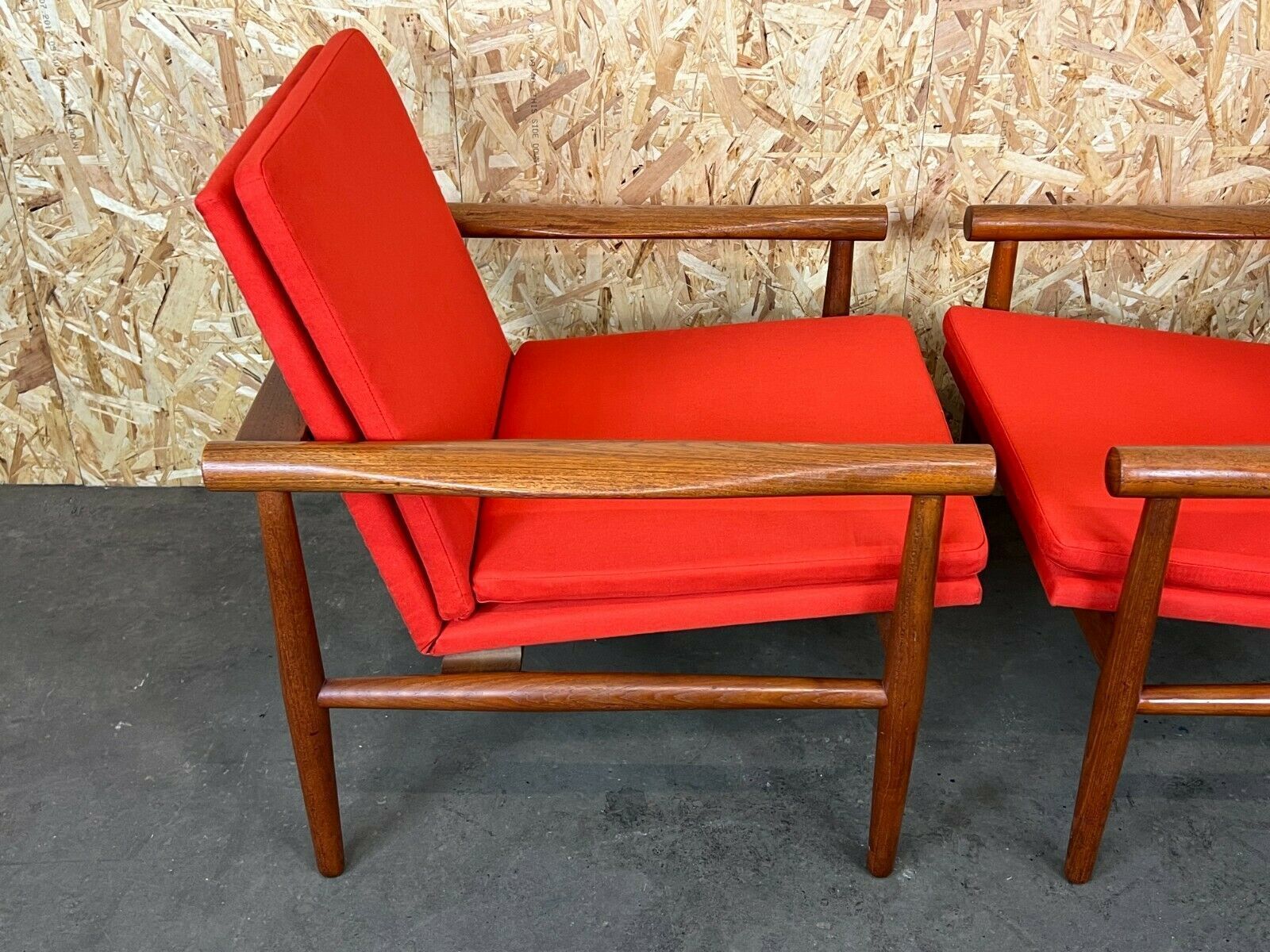 2x 60s 70s Teak Easy Chair Kai Lyngfeld Larsen Søborg Møbler Danish 60s photo vintage