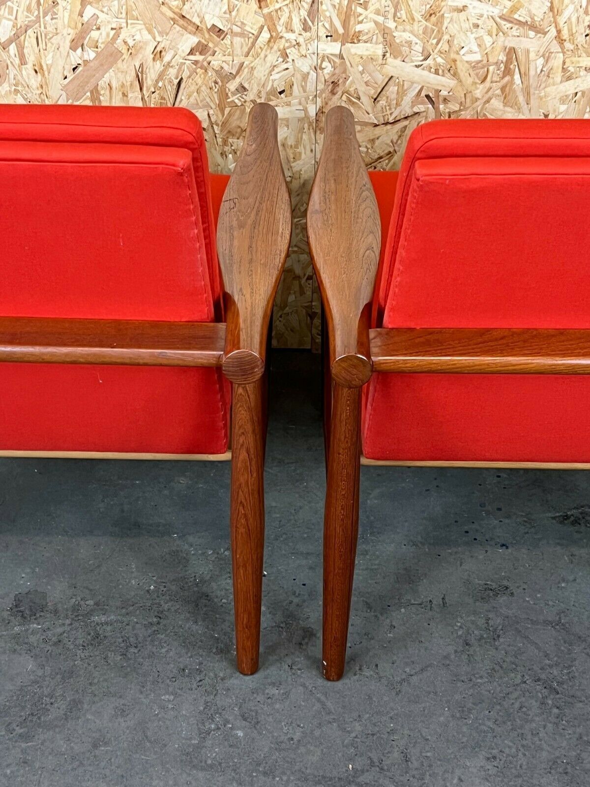Furniture 2x 60s 70s Teak Easy Chair Kai Lyngfeld Larsen Søborg Møbler Danish 60s photo