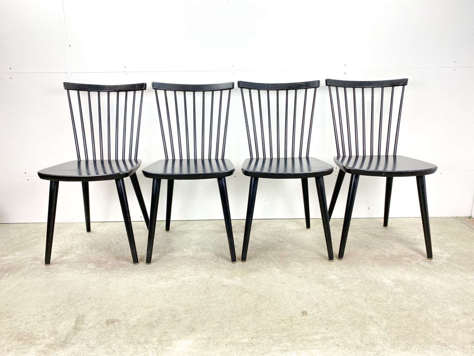 Black Bar Chairs Set