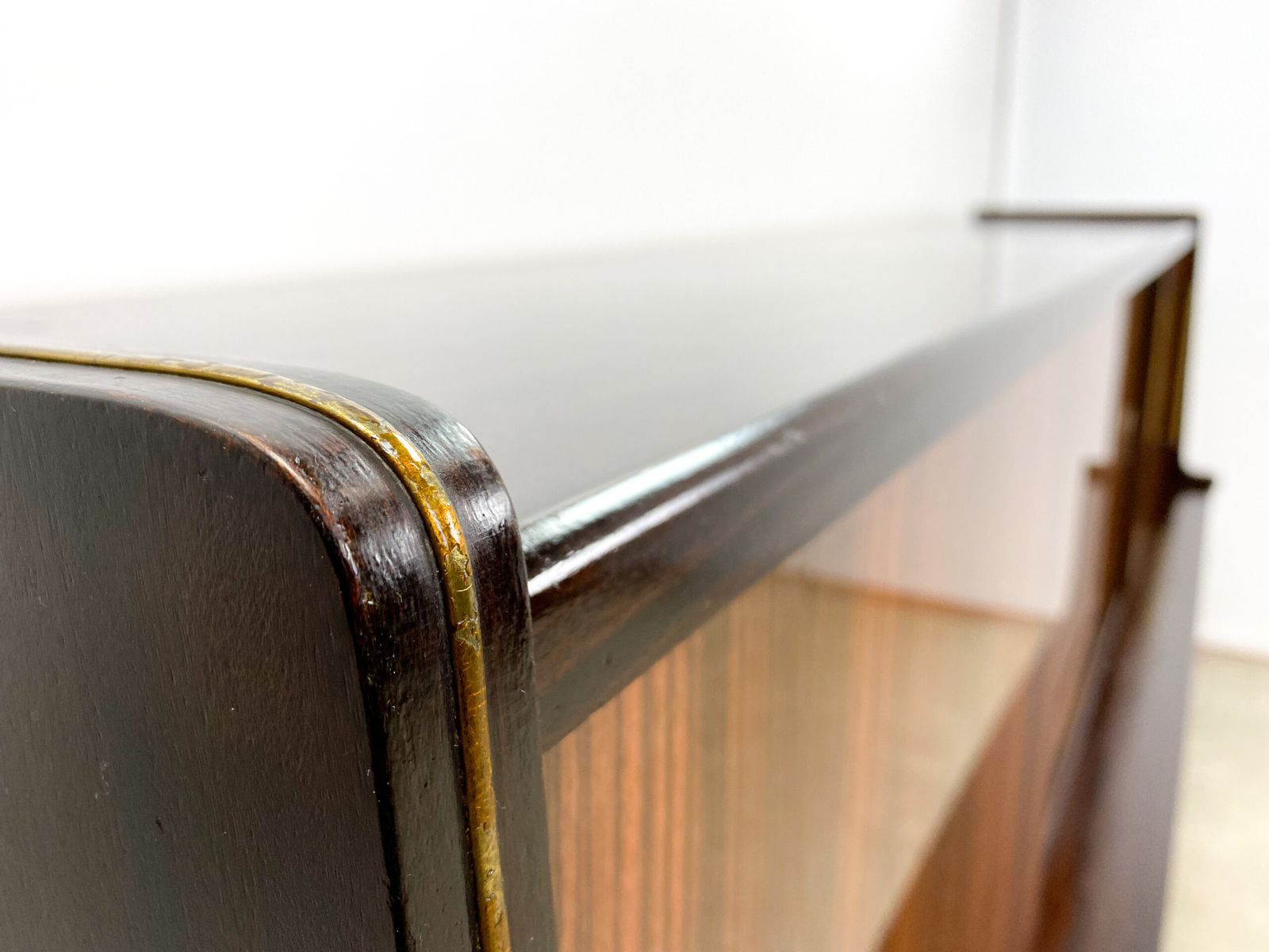 Beautiful Vintage Rosewood Sideboard With Brass photo vintage