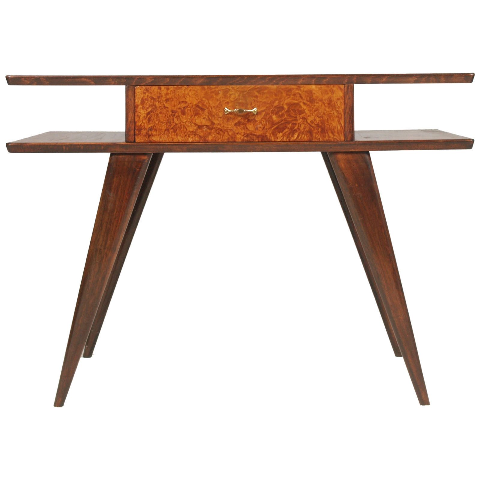 1940s Writing Desk By Ico Parisi For Brugnoli Mobili, Cantu, Wax Polished photo for sale