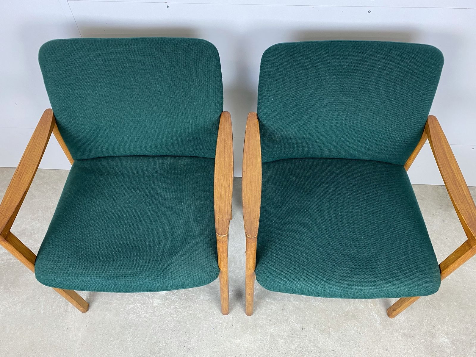 Armchair By Grete Jalk With Green Upholstery photo buy