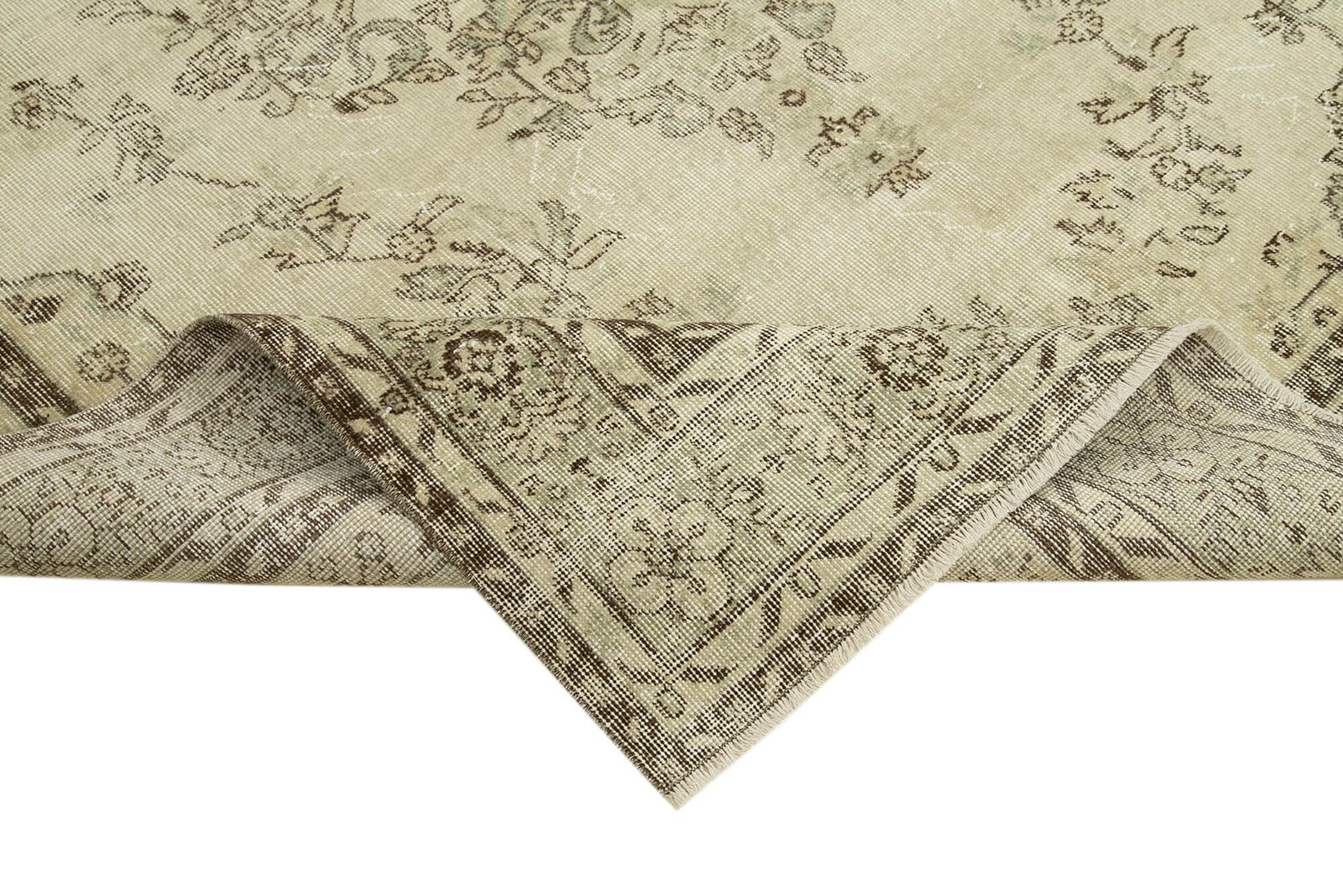 Turkish Handmade 1970s 190 Cm X 300 Cm Beige Vintage Wool Rug photo vinterior