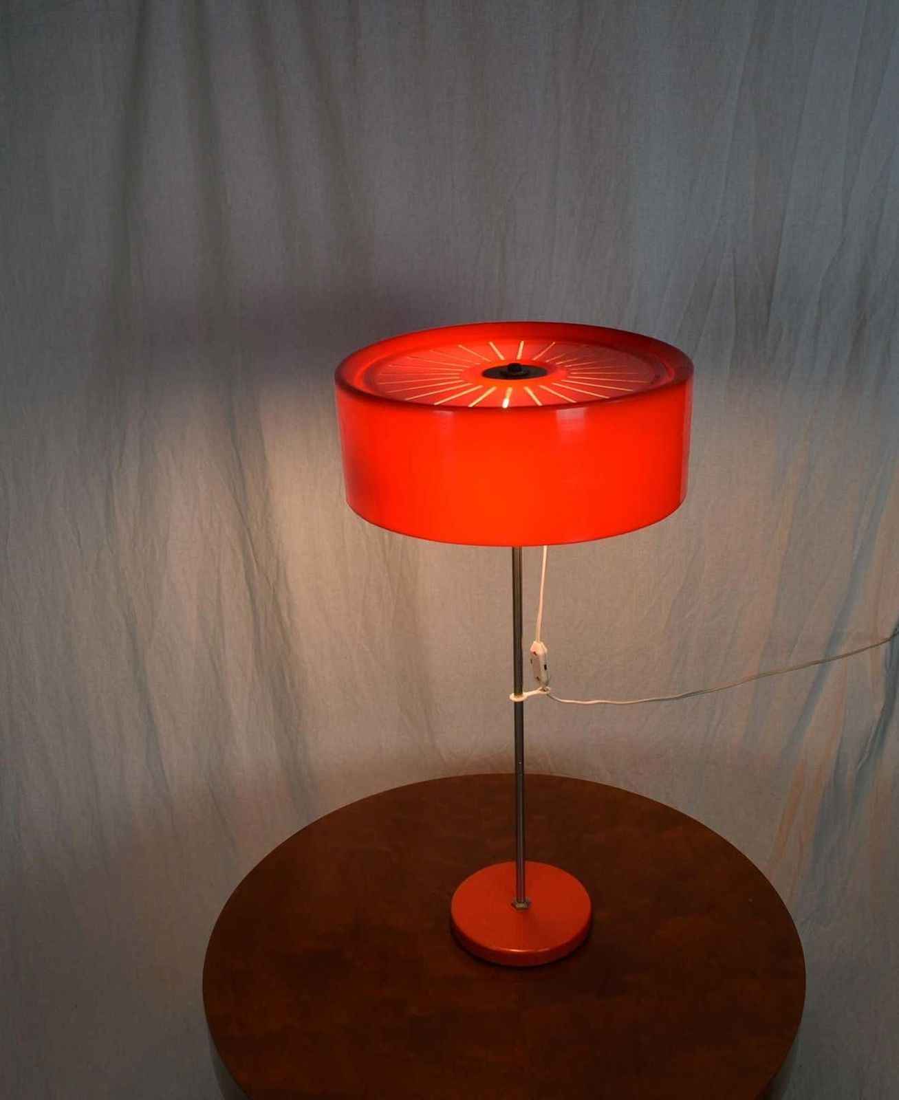 photo vintage Mid Century Space Age Table Lamp By Kamenicky Senov, Czechoslovakia, 1970's