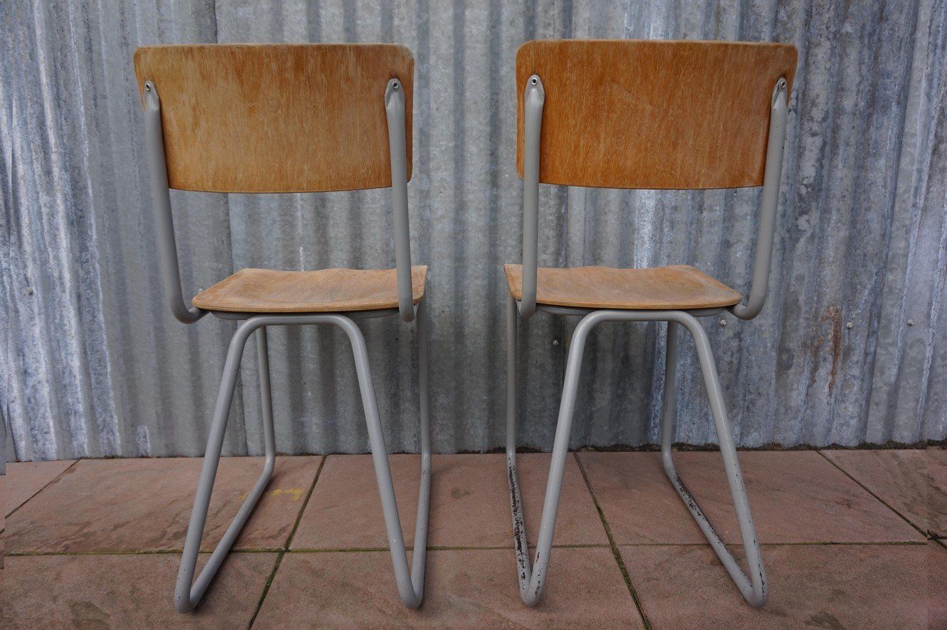 photo buy Industrial Chairs By Willem Hendrik Gispen For Gispen, 1950s, Set Of 2