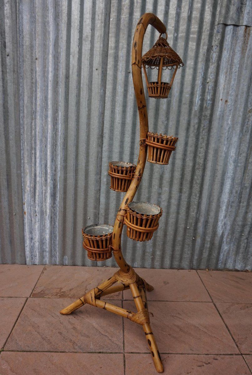 Bamboo Plant Stand From Rohe Noordwolde, 1960s photo buy