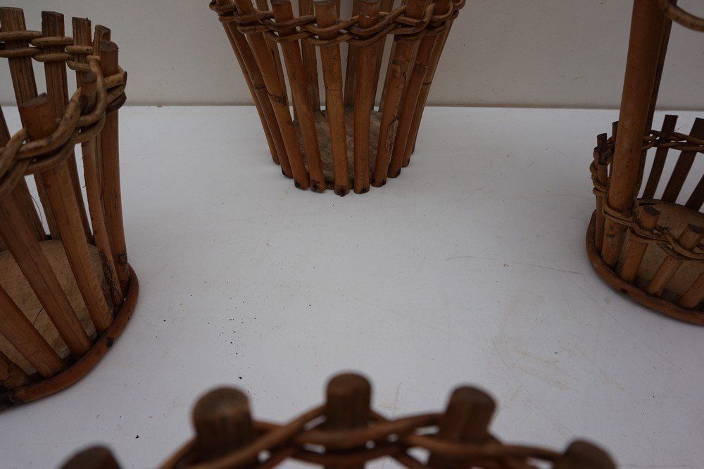 Home Decor Bamboo Plant Stand From Rohe Noordwolde, 1960s photo