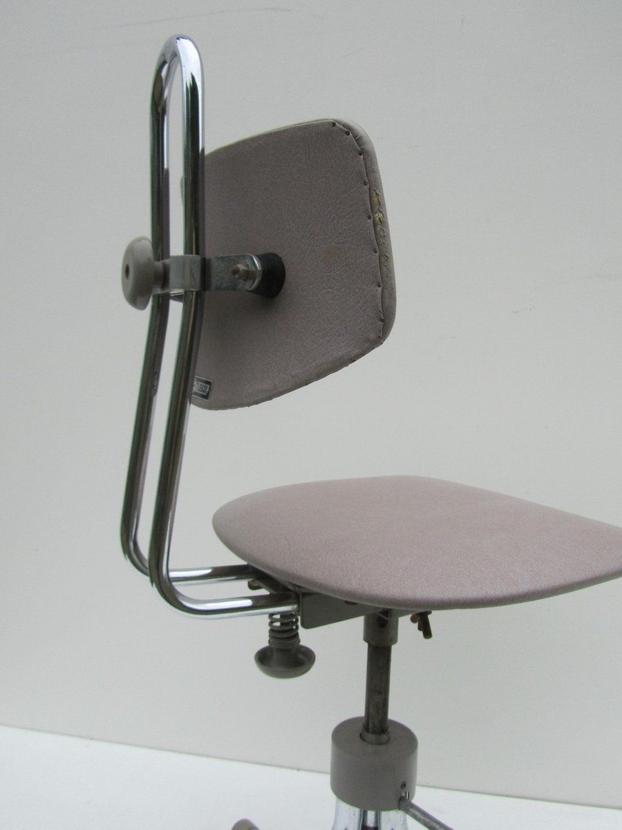 Adjustable Swivel Office Chair From Tubax, 1940s photo vinterior