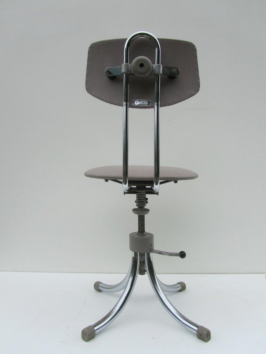 photo furniture Adjustable Swivel Office Chair From Tubax, 1940s