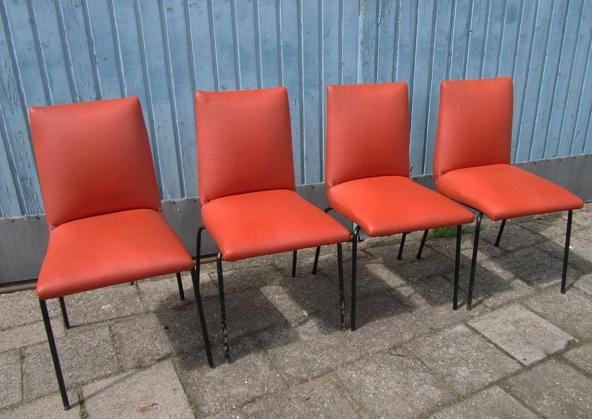 855.0 Dining Chairs By Pierre Guariche For Meurop, 1950s, Set Of 4 photo