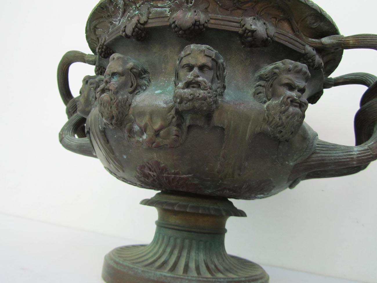 Antique Bronze Warwick Albani Planters From Cd, Set Of 2 photo buy