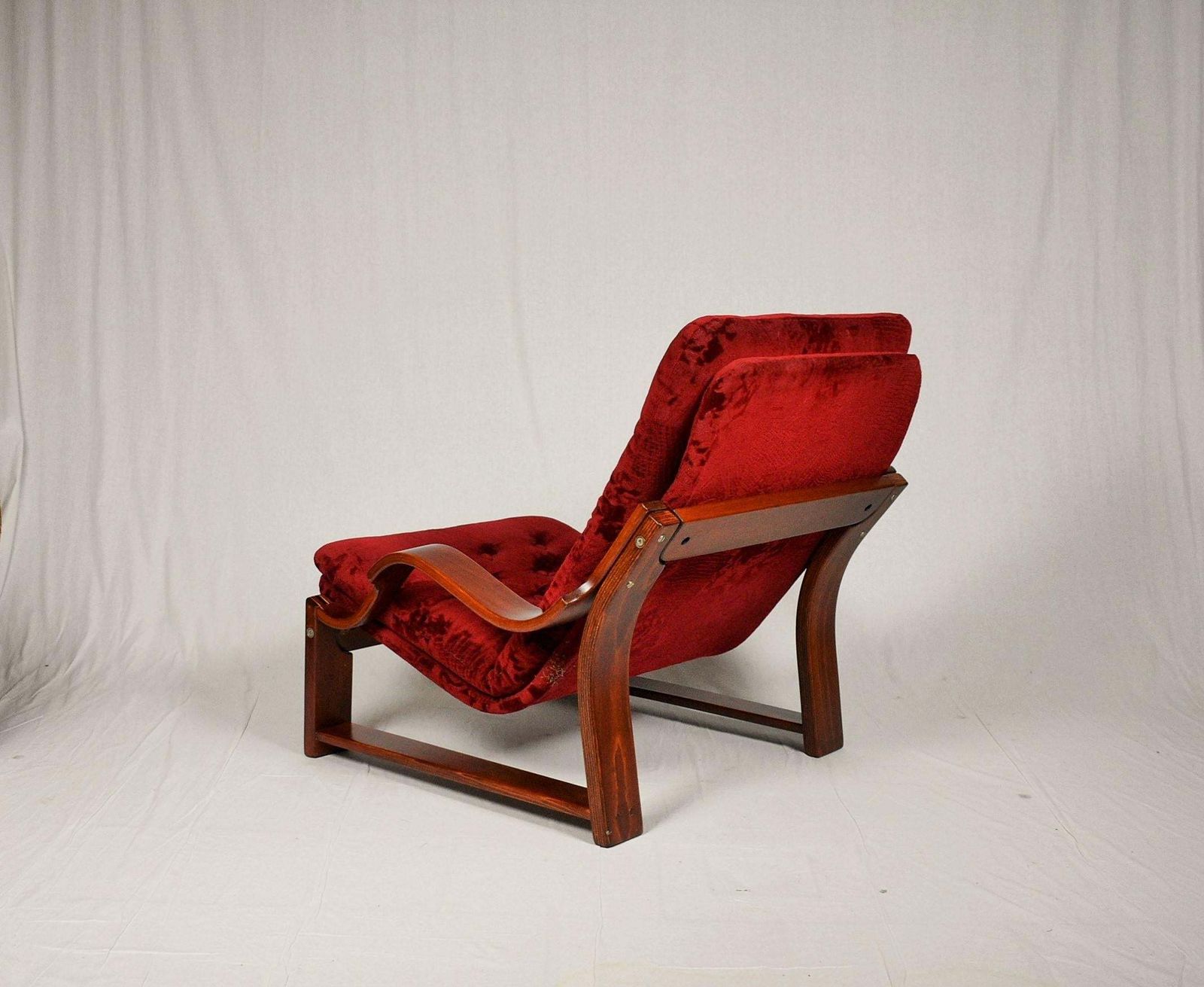 Scandinavian Set Of Armchair And Tabouret 1960s photo vinterior
