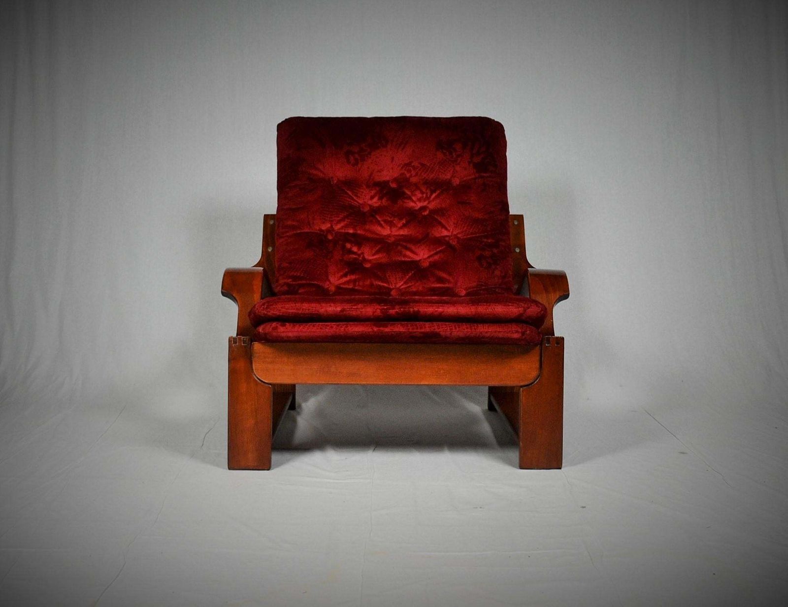 photo furniture Scandinavian Set Of Armchair And Tabouret 1960s