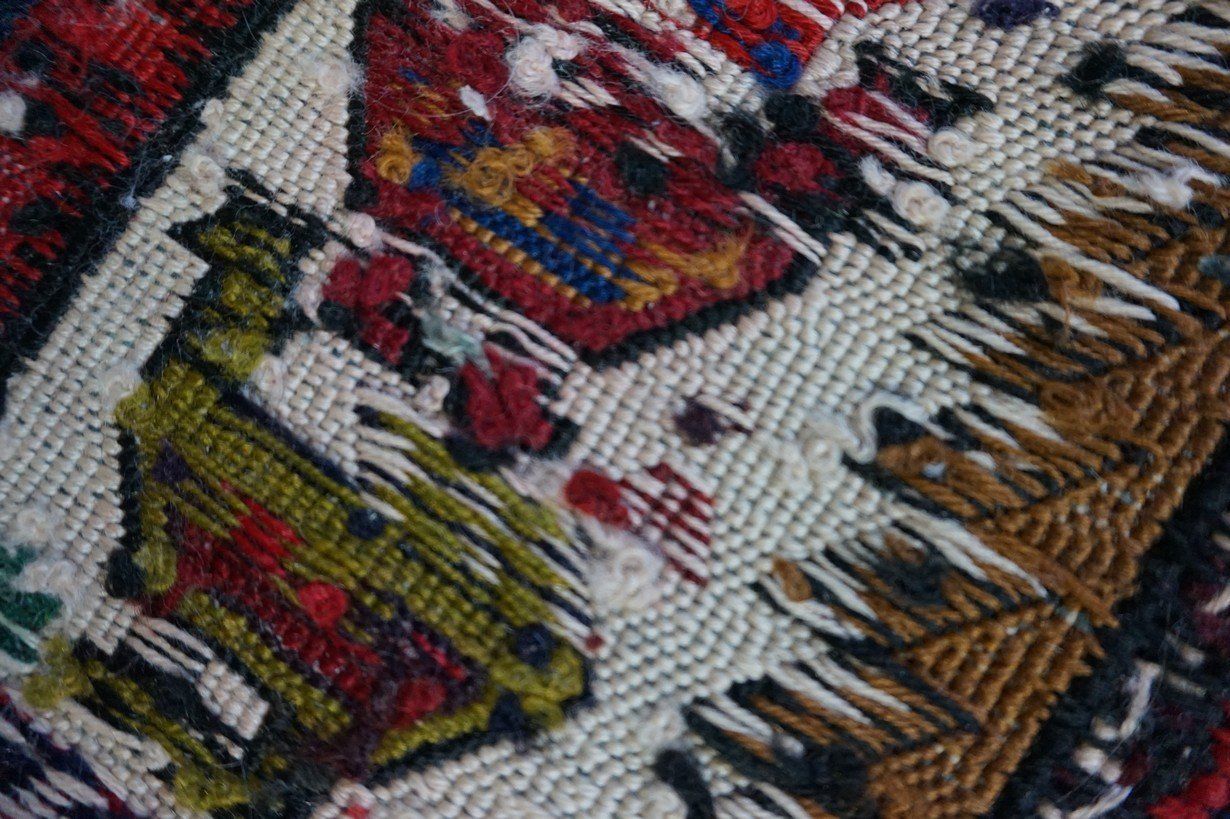 Vintage Middle Eastern Wool Kilim Carpet, 1960s photo furniture