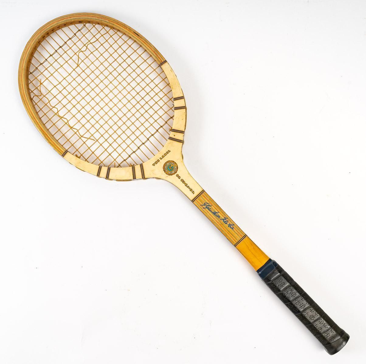 Atlas Tennis Racket, For Championship Play photo vintage