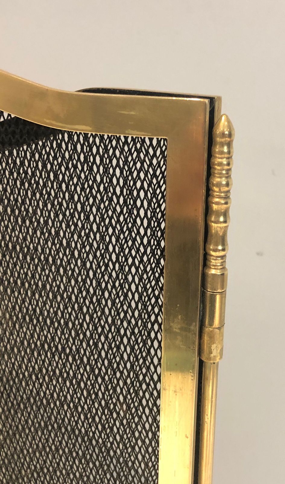 Brass Fireplace Screen, 1970s, Vintage photo vinterior