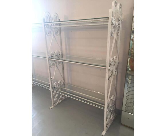 20th Century Florist's Shelf In Wrought Iron France 1920 photo Furniture