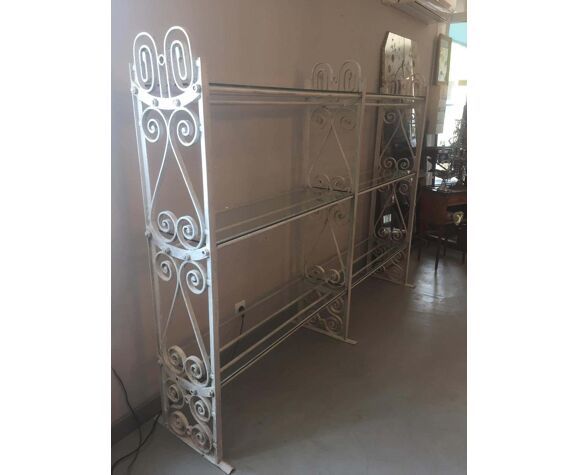 photo for sale 20th Century Florist's Shelf In Wrought Iron France 1920