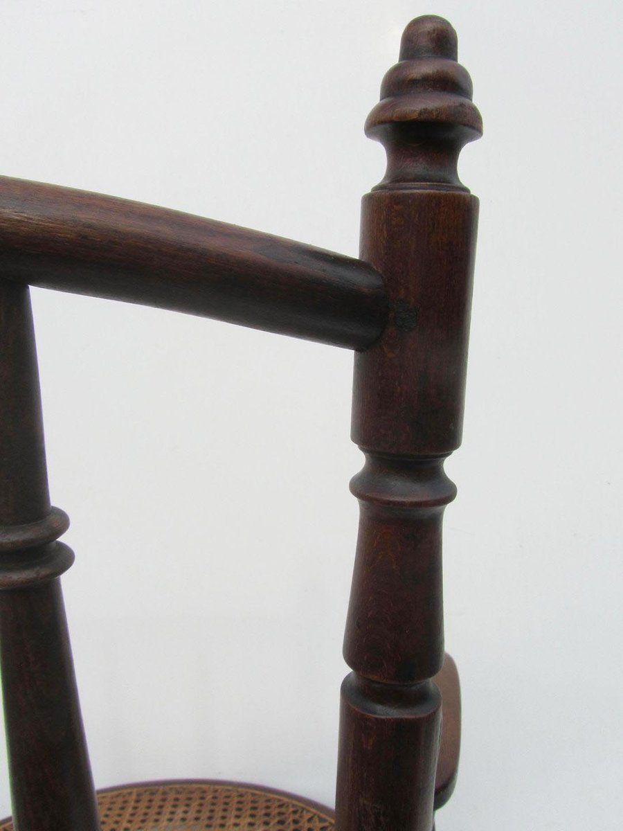 495.0 Austrian Bentwood & Cane Armchair From Josef Hofmann, 1900s photo