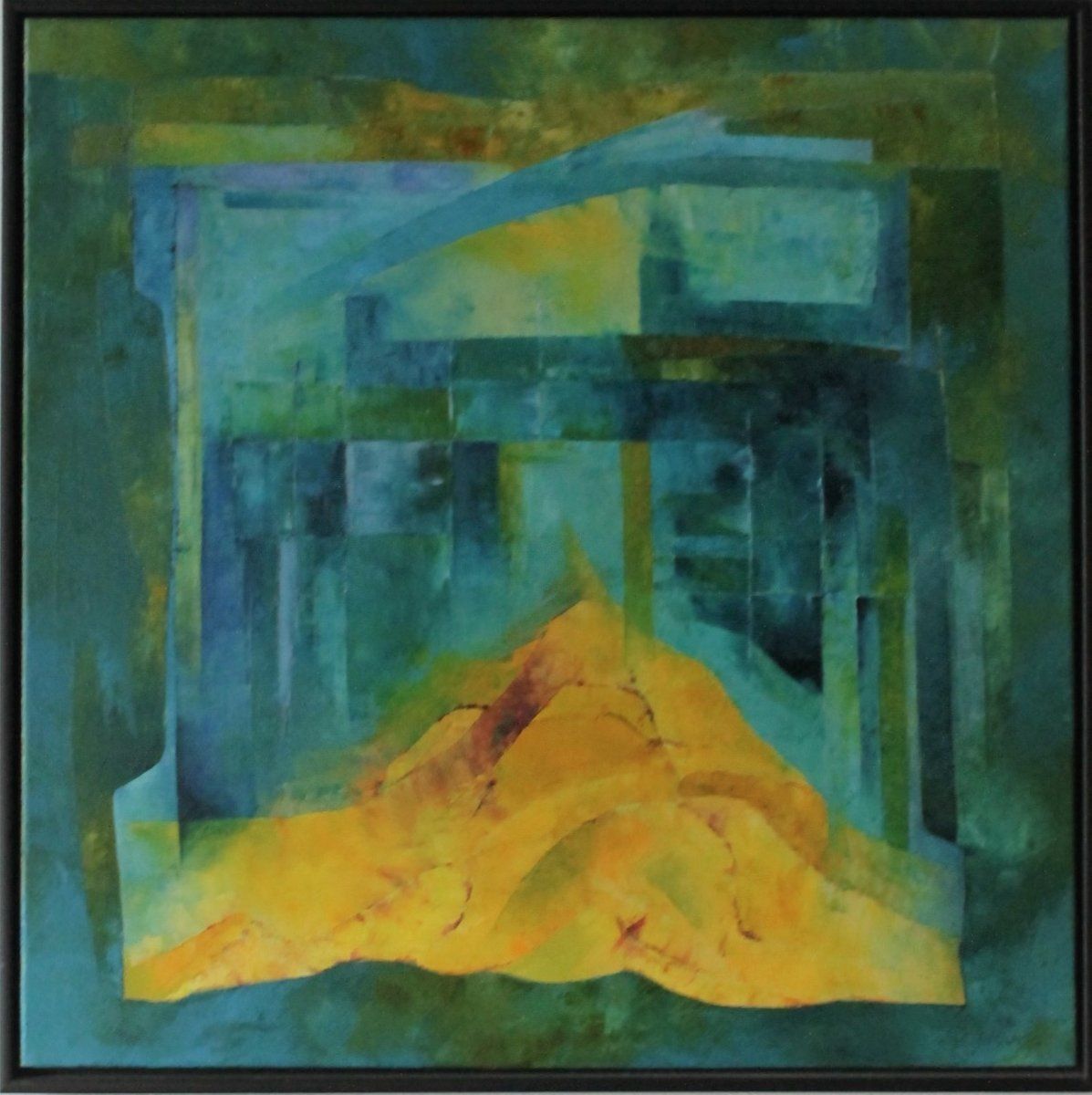 Milo Magnani, The Green House, 2002, Oil On Canvas, Framed
