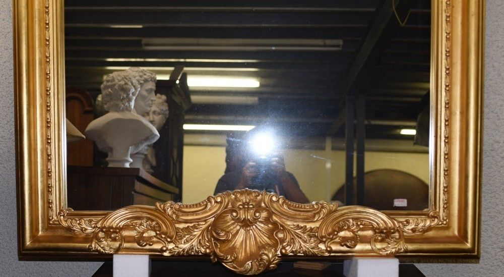 Gilt Pier Mirror   English Palladian Cherubs Neo Classical photo Home Decor