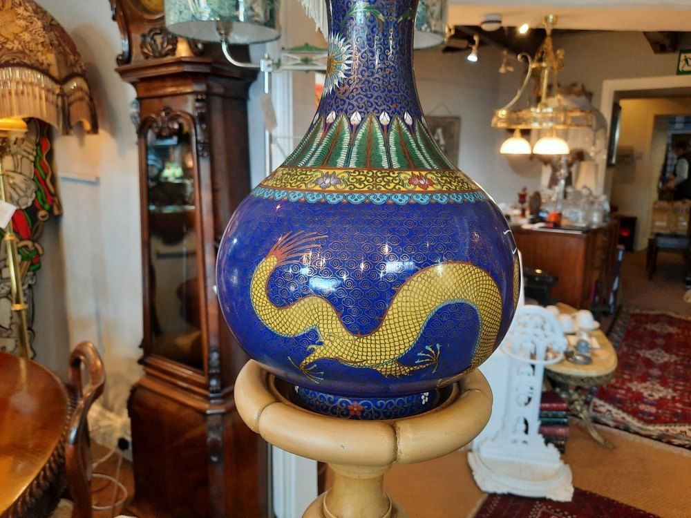 1920s Torchere Vase Standard Lamp photo Lighting