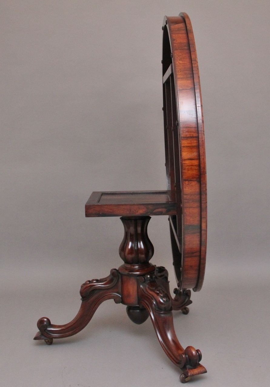 19th Century Rosewood Breakfast Table photo for sale