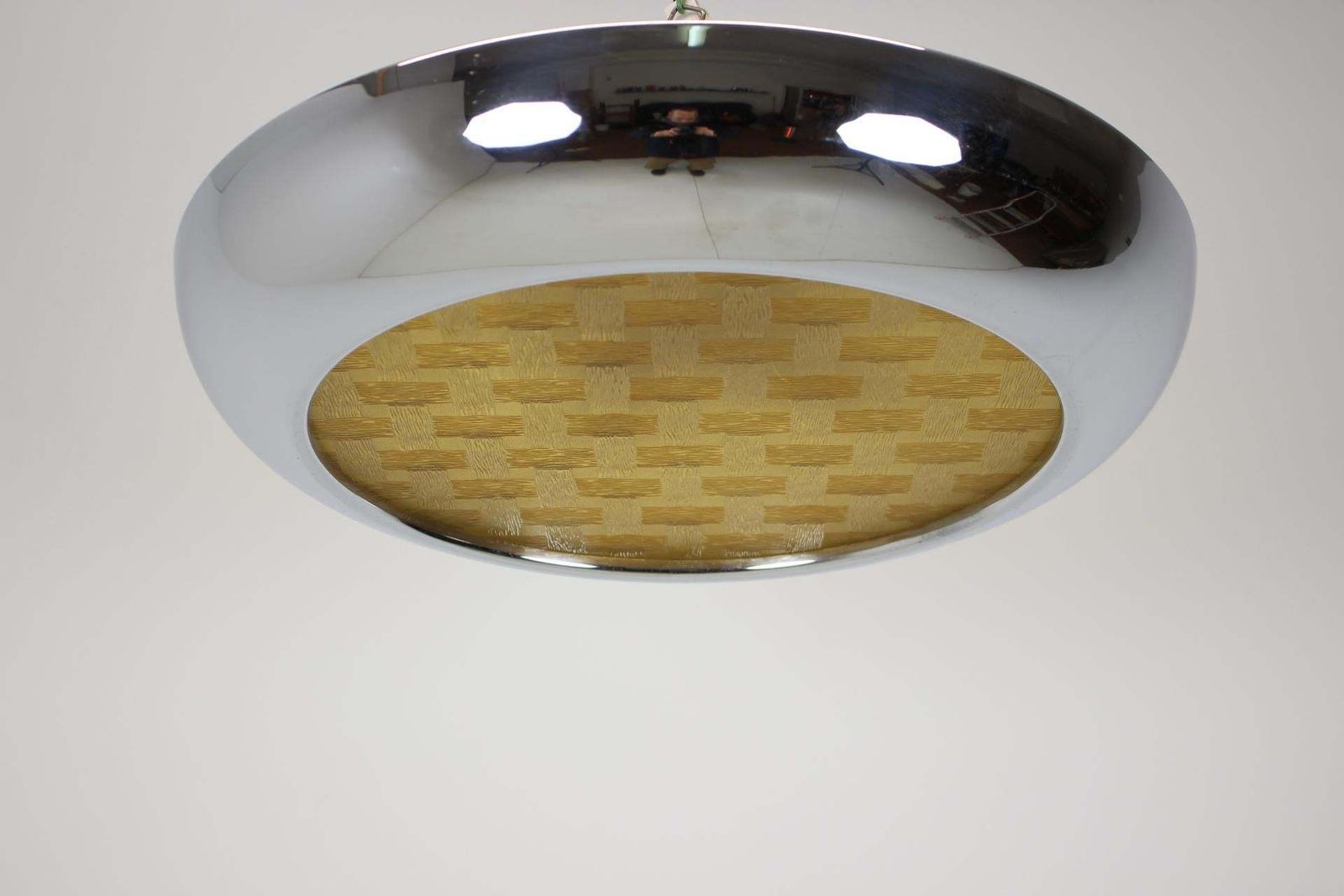 Bauhaus Ufo Pendant By Josef Hurka For Napako, 1940's photo for sale