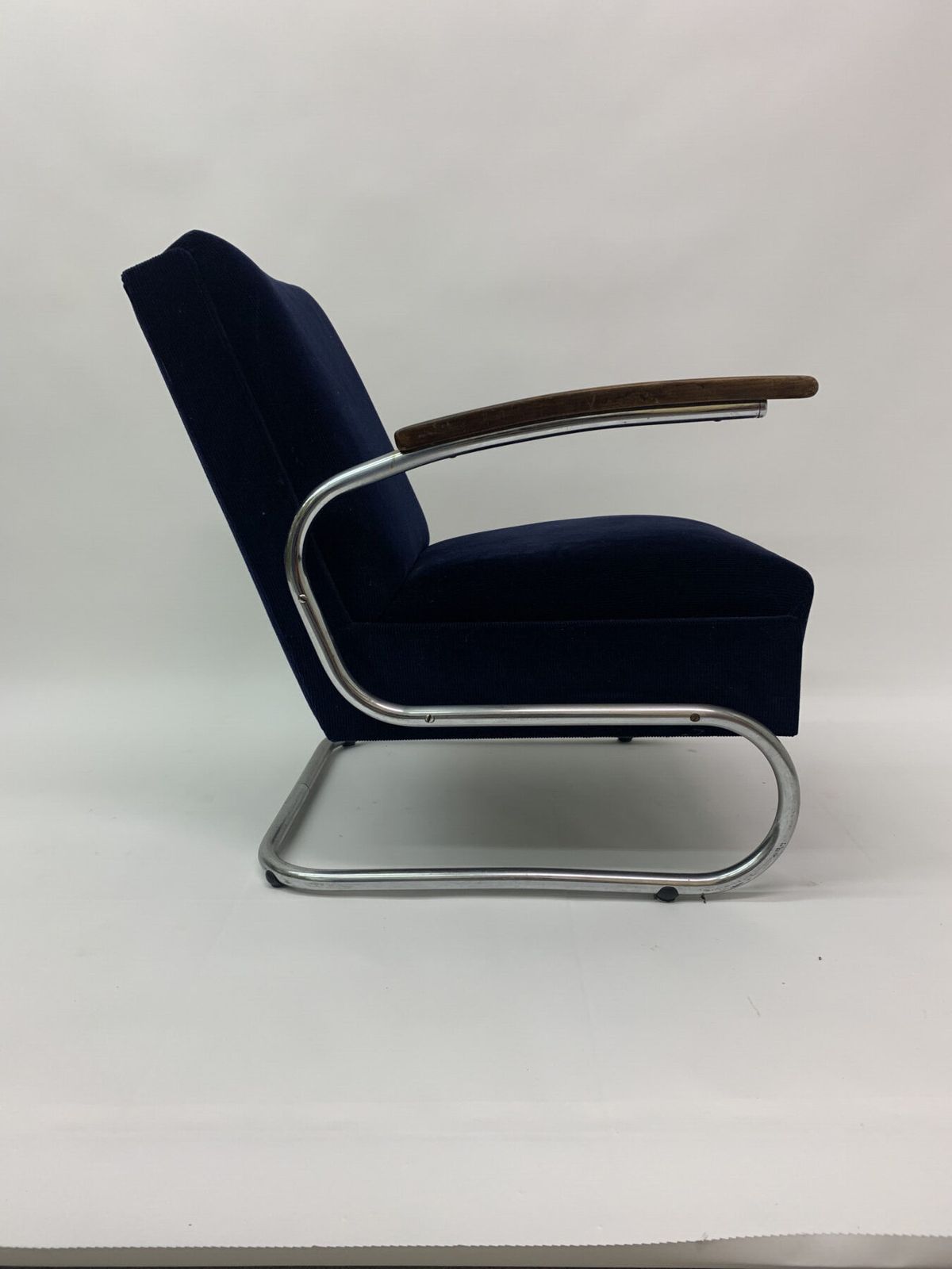 Verchroomde Bauhaus Fauteuil Type S 411 Van W. Gispen Voor Mücke Melder, Jaren 1930 photo furniture