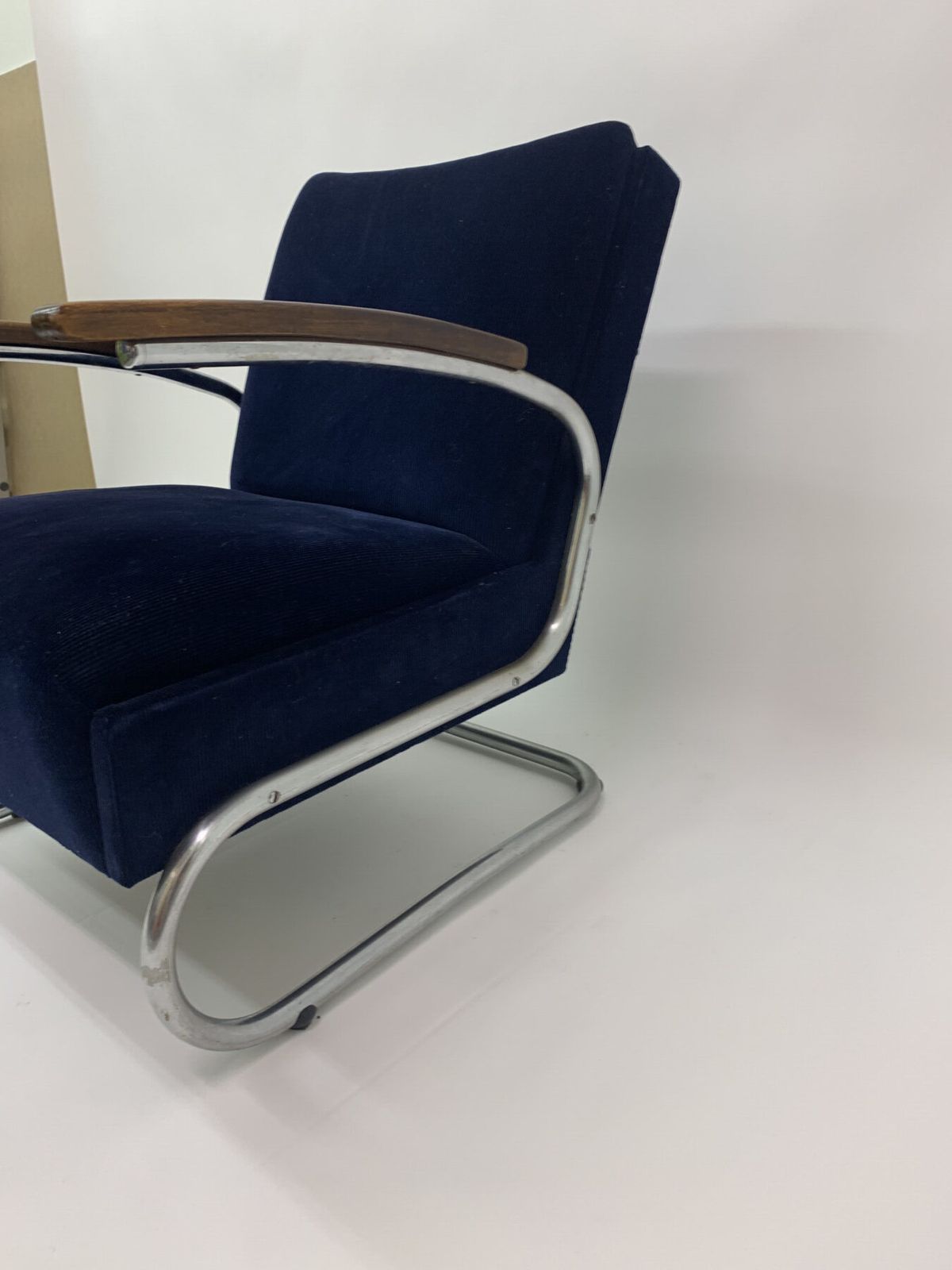 Verchroomde Bauhaus Fauteuil Type S 411 Van W. Gispen Voor Mücke Melder, Jaren 1930 photo vinterior