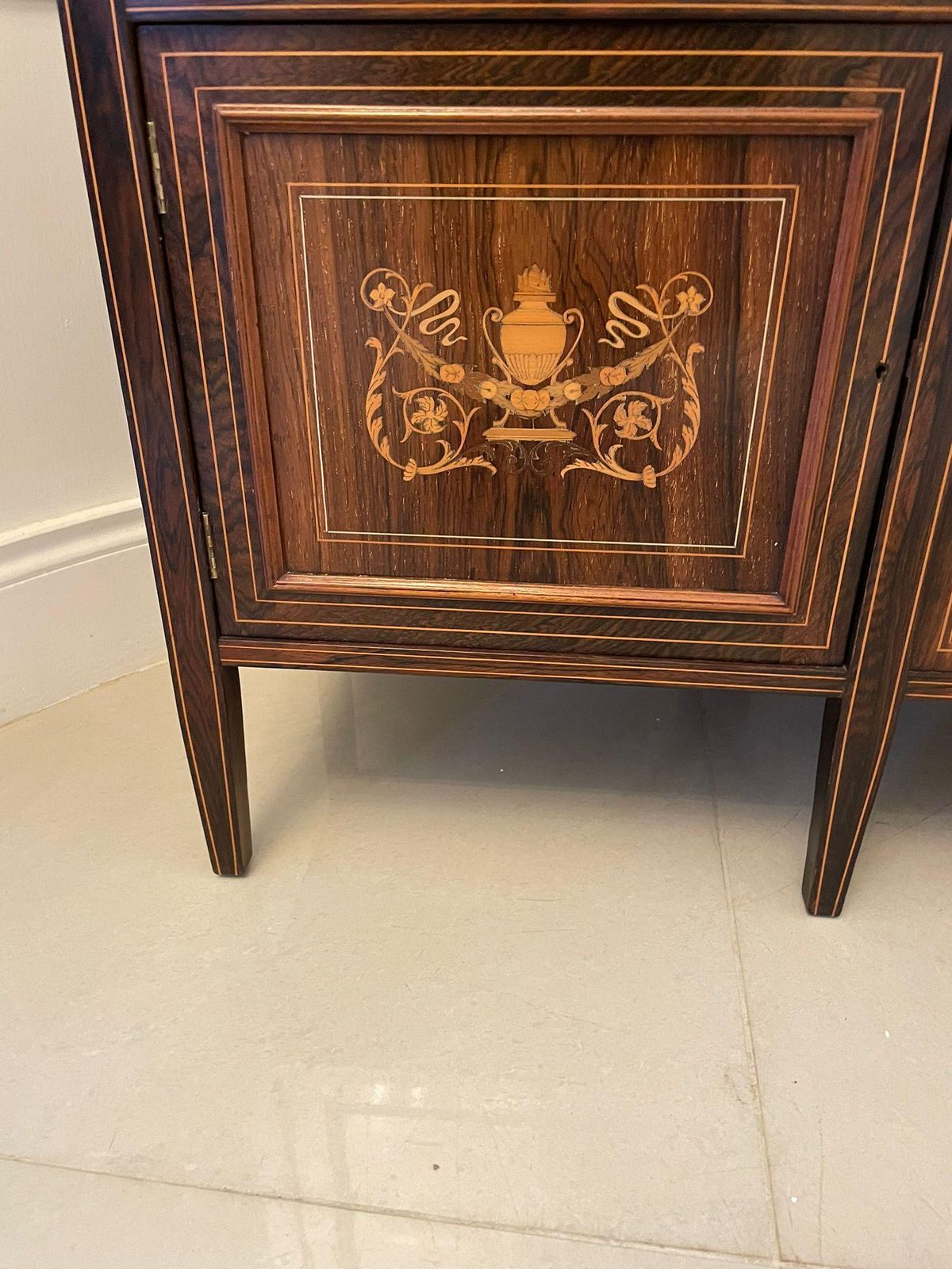 Outstanding Quality Antique Victorian Rosewood Inlaid Side Cabinet photo buy