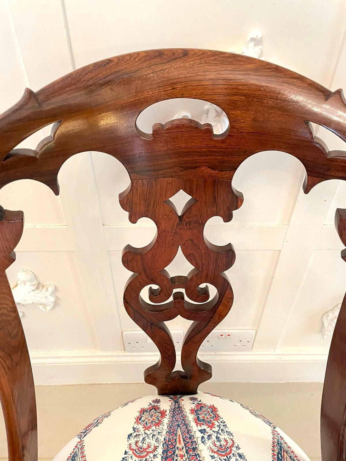 Antique Victorian Quality Rosewood Side Chair photo vinterior
