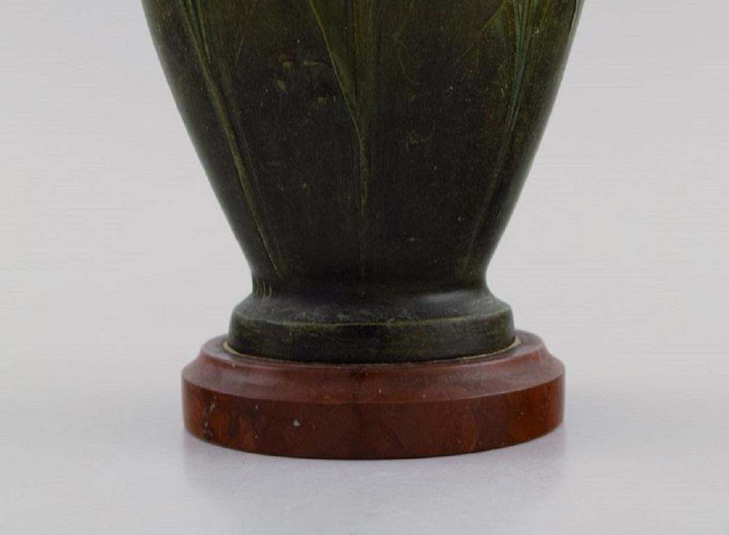 Hippolyte François Moreau  A Pair Of Antique Art Nouveau Vases photo vintage
