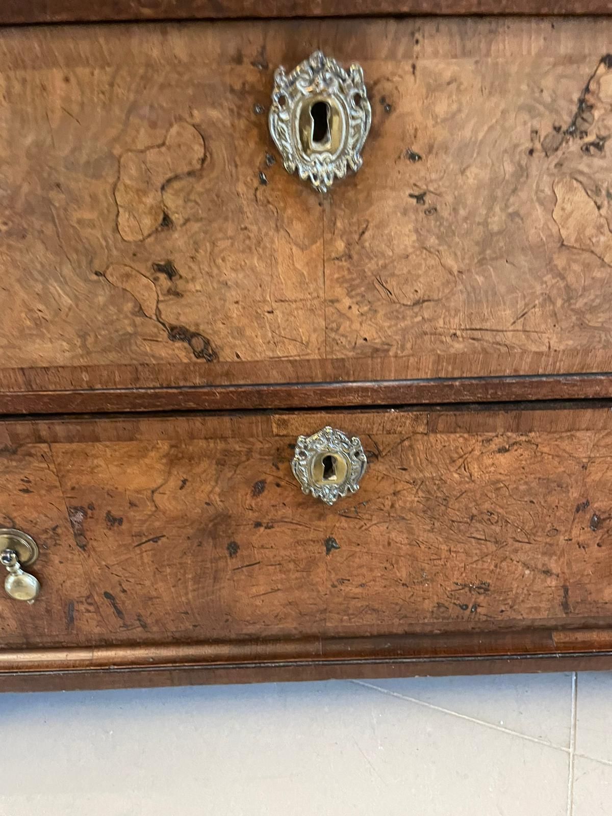 photo for sale Antique George I Quality Walnut Chest Of Drawers