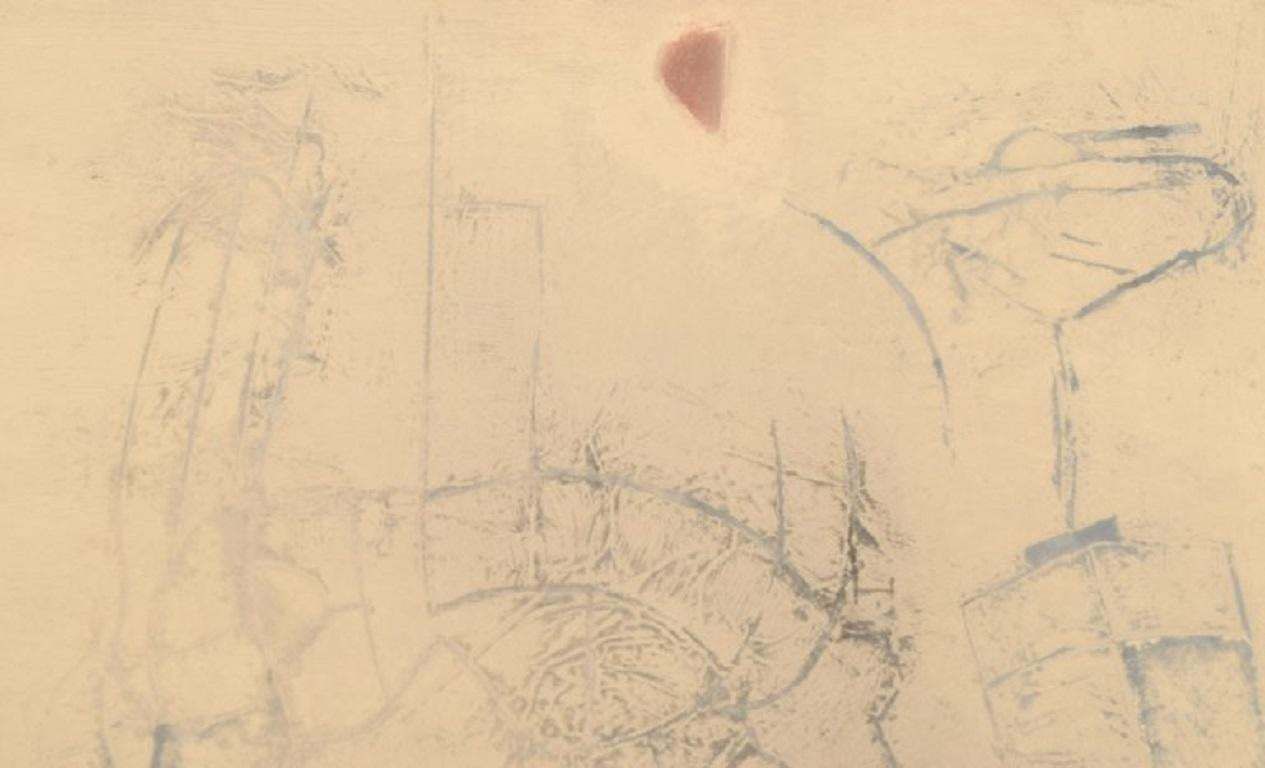 Selma Daffre  Listed Brazilian Artist Collograph On Paper Linhas photo Art