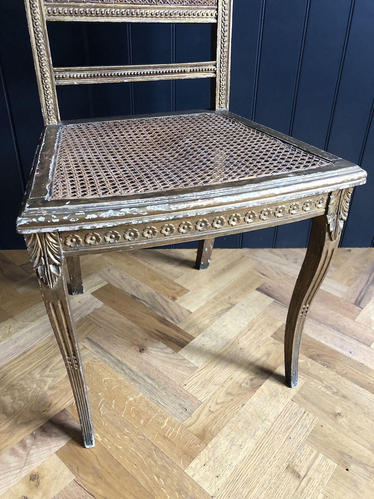Regency Giltwood And Cane Seated Occasional Chair, 1810 photo buy