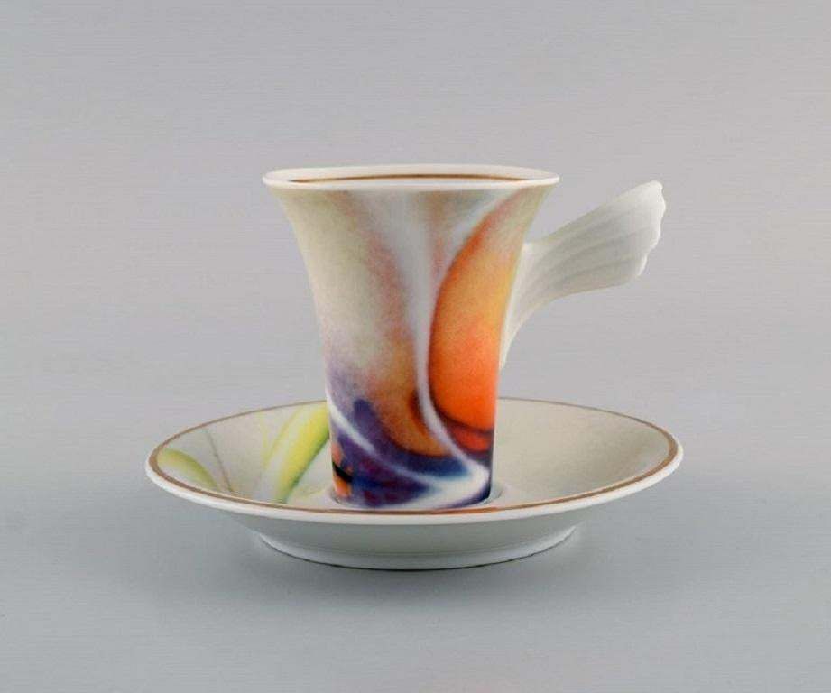 Paul Wunderlich For Rosenthal Mythos Coffee Cup And Mocha Cup With Saucers photo furniture