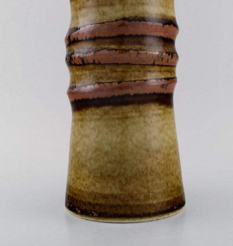 Olle Alberius For Rörstrand, Floor Vase In Glazed Ceramics, 1960s photo vinterior