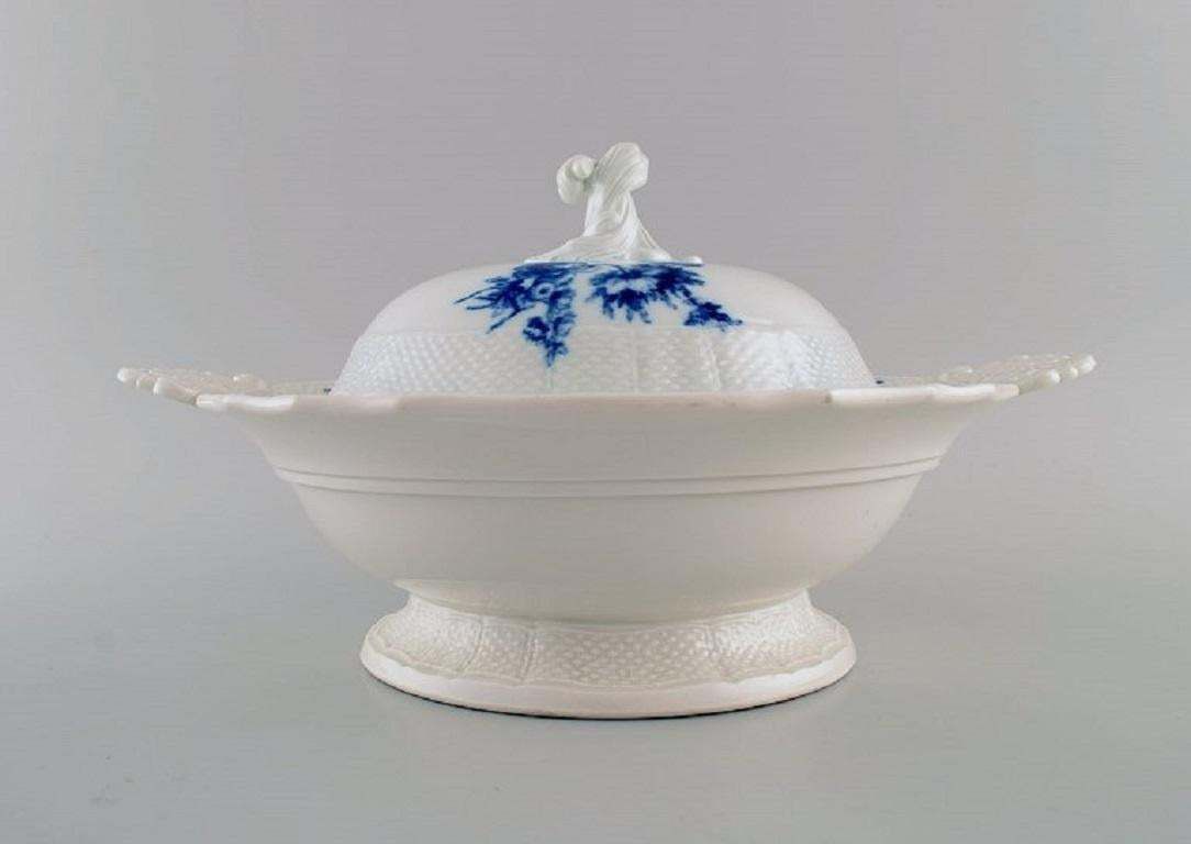 Antique Meissen Lidded Tureen With Handles In Hand Painted Porcelain photo furniture