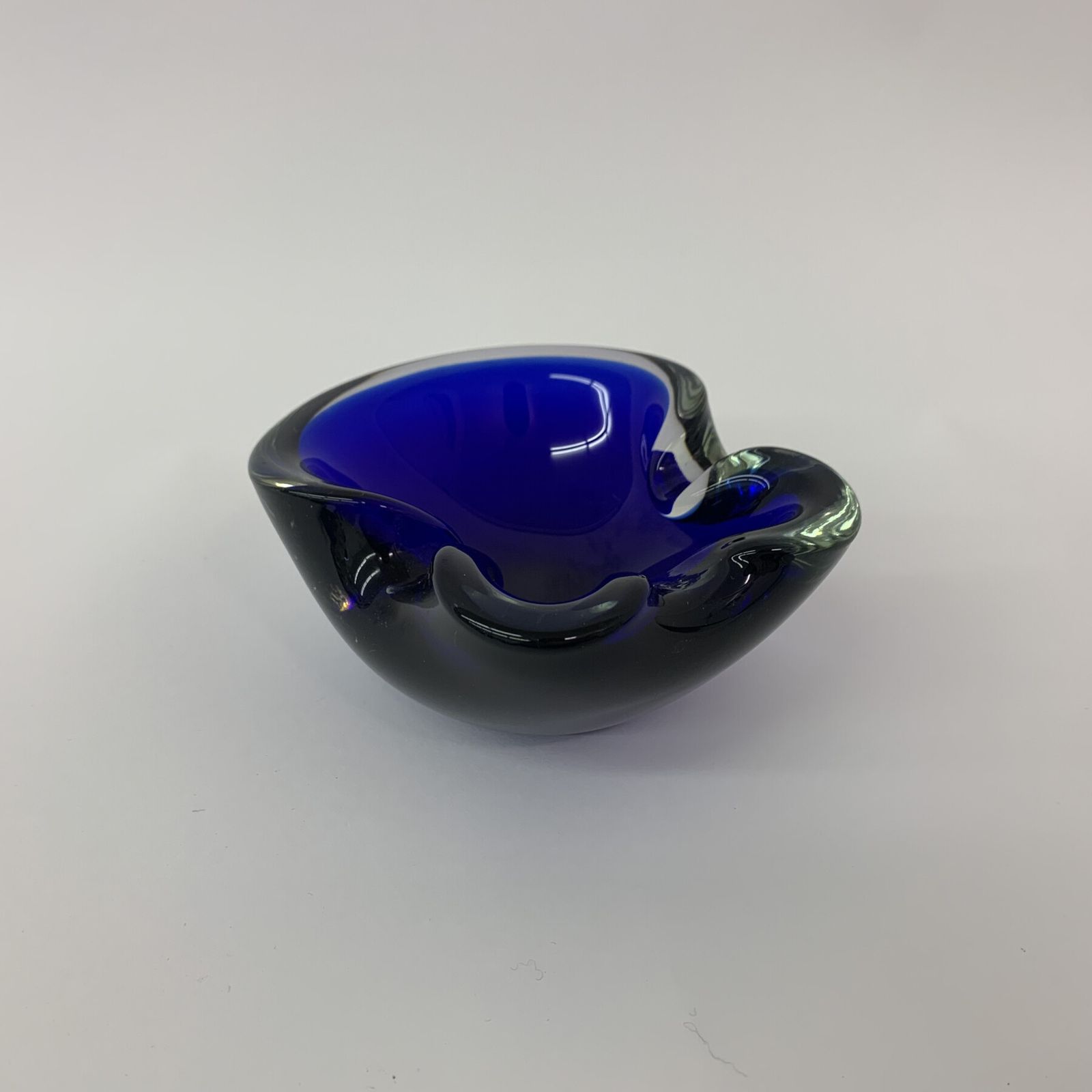 Mid Century Design – Set Van 4 Blauwe Murano Glazen Schalen, Jaren 1970 photo 207.08