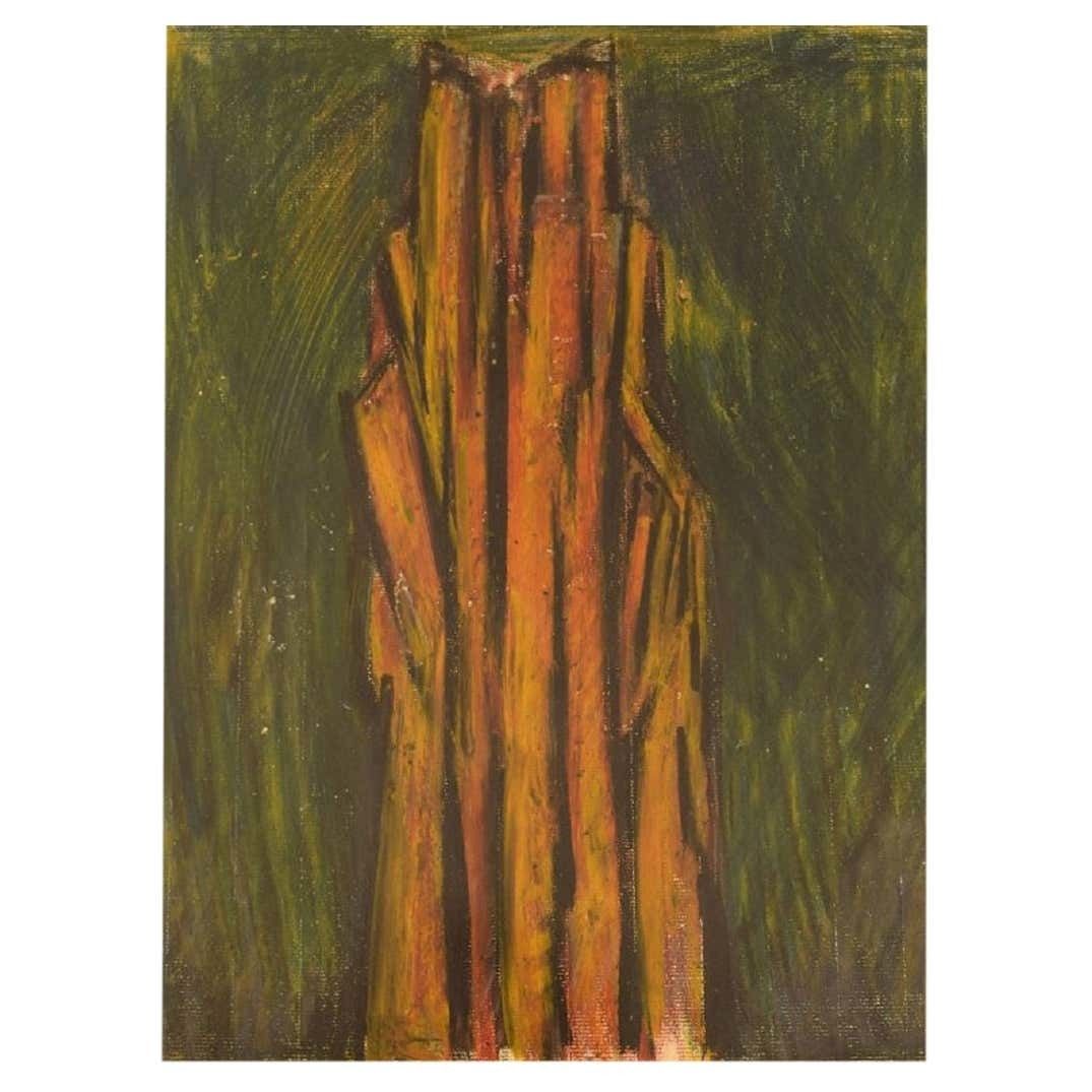 Umar Tell, Sweden, Mixed Media On Paper, 1960s / 70s
